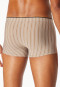 Shorts nougat gestreift - Long Life Soft