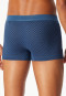 Shorts Organic Cotton gemustert atlantikblau - Comfort Fit