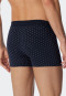 Boxer coton bio imprimé bleu foncé/blanc - Fashion Daywear