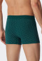 Boxer coton bio imprimé vert foncé/blanc - Fashion Daywear