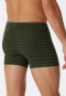 Shorts biologisch katoen met patroon olijfgroen - 95/5