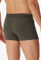 Shorts organic cotton piping heather green - Comfort Fit