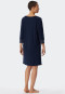 Sleepshirt 3/4-Arm Modal Oversized Bündchen dunkelblau - Modern Nightwear