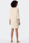 Maglia da notte oversize in modal con maniche a 3/4 e polsini, color sabbia - Modern Nightwear
