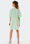 Sleep shirt short-sleeved organic cotton cockatoo mint - Ocean Flow