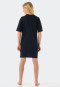 Sleepshirt kurzarm Organic Cotton Sea dunkelblau - Aquatic Flow