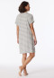 Sleep shirt short-sleeved stripes heather gray - Casual Essentials