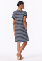 Sleepshirt kurzarm Streifen nachtblau - Casual Essentials