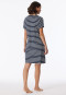 Sleep shirt short-sleeved stripes midnight blue - Casual Essentials