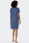 Sleep shirt short-sleeved Tencel oversized batwing sleeves blue - selected! premium inspiration