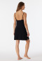 Chemise de nuit modal bretelles spaghetti, dentelle noir - Sensual Premium