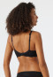 Soft bra with cups non-wired lace Lurex black - Glam Lace