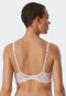 Soft bra with cups non-wired lace delicate pink - Modal and Lace
