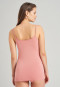 Spaghettitop modal kant terracotta - Feminine Lace