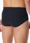Sportslip mit Eingriff Streifen nachtblau - Fine Interlock
