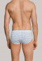 2-pack light blue checkered sports briefs with a fly - Essentials