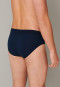 Slip supermini in confezione da 3 in cotone biologico di colore blu scuro - 95/5