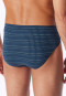 Supermini slip aquablauw met patroon - 95/5