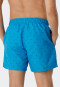 Zwemshort geweven stof aquariumblauw patroon - Marineland