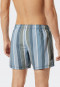 Swim shorts woven fabric blue-green striped - California Cruise