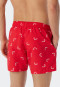 Swimshorts Webware Fische rot gemustert - Waterworld
