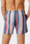Pantaloncini da bagno in tessuto a righe multicolori - California Cruise
