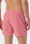 Swimshorts Webware rot gestreift - Saltwater