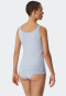Top 2-pack organic cotton black/light blue - 95/5 Organic