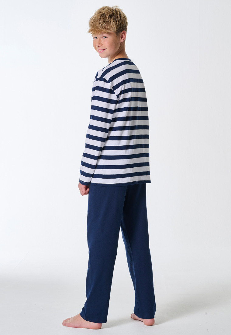 Pyjamas long stripes admiral - SCHIESSER 150 Years
