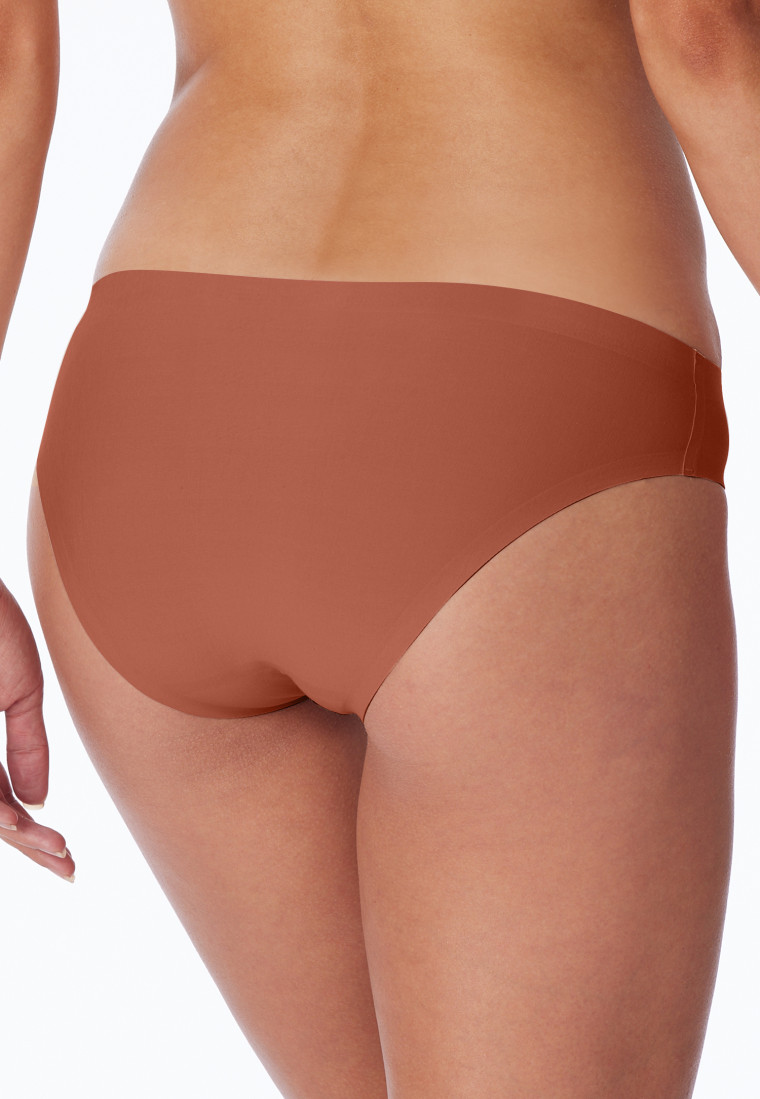 Briefs seamless terracotta - Invisible Cotton