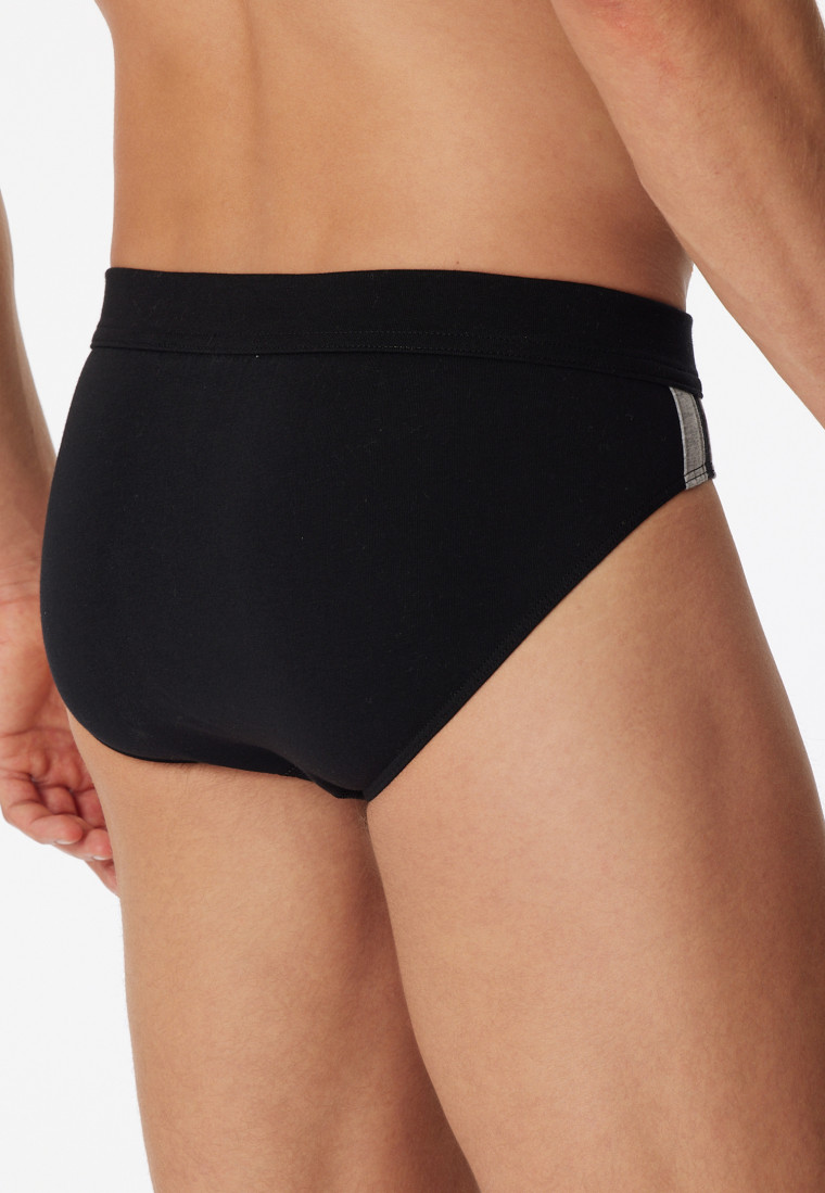 Rio-Slips 3er-Pack Streifen schwarz - 95/5