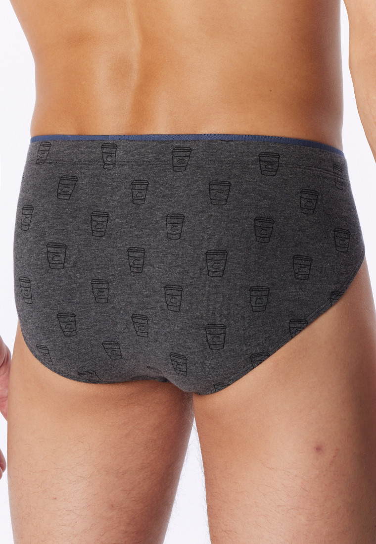 Slip supermini con fantasia, grigio scuro a fantasia - 95/5