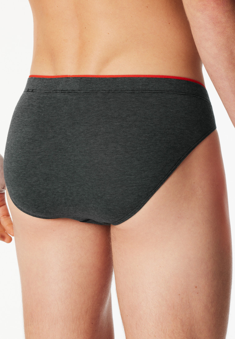 Supermini Slip Organic Cotton gemustert dunkelgrün - 95/5