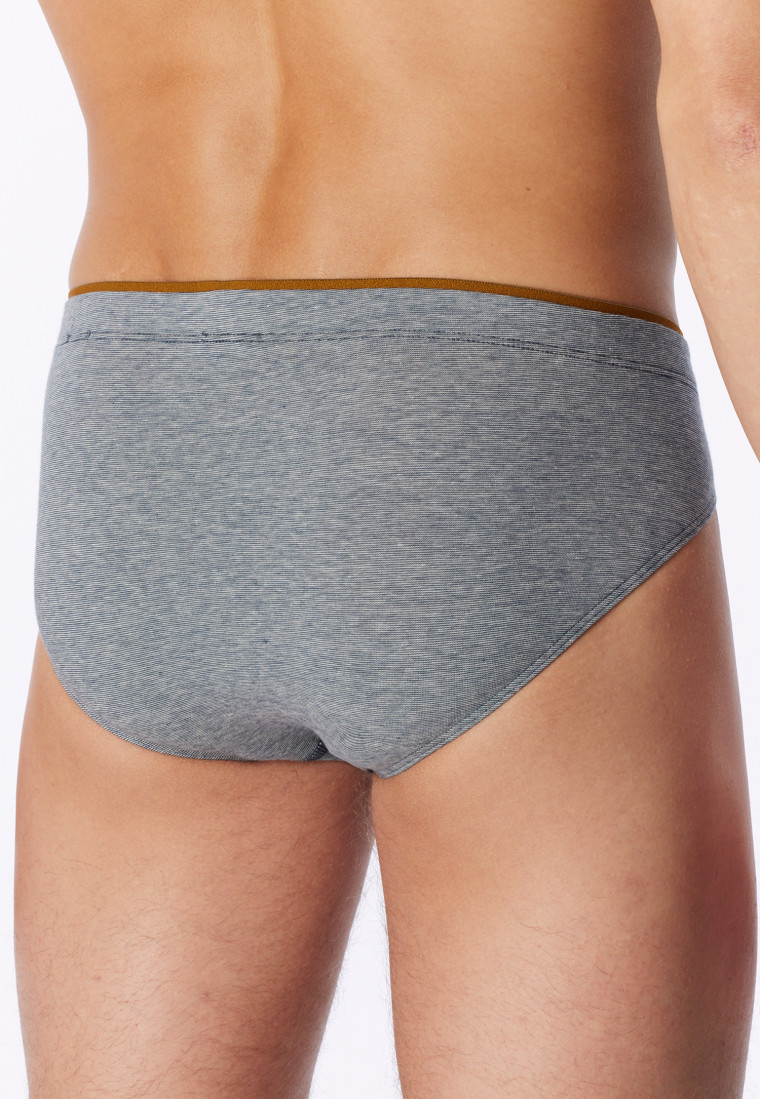 Supermini slip met patroon, diepblauw - 95/5