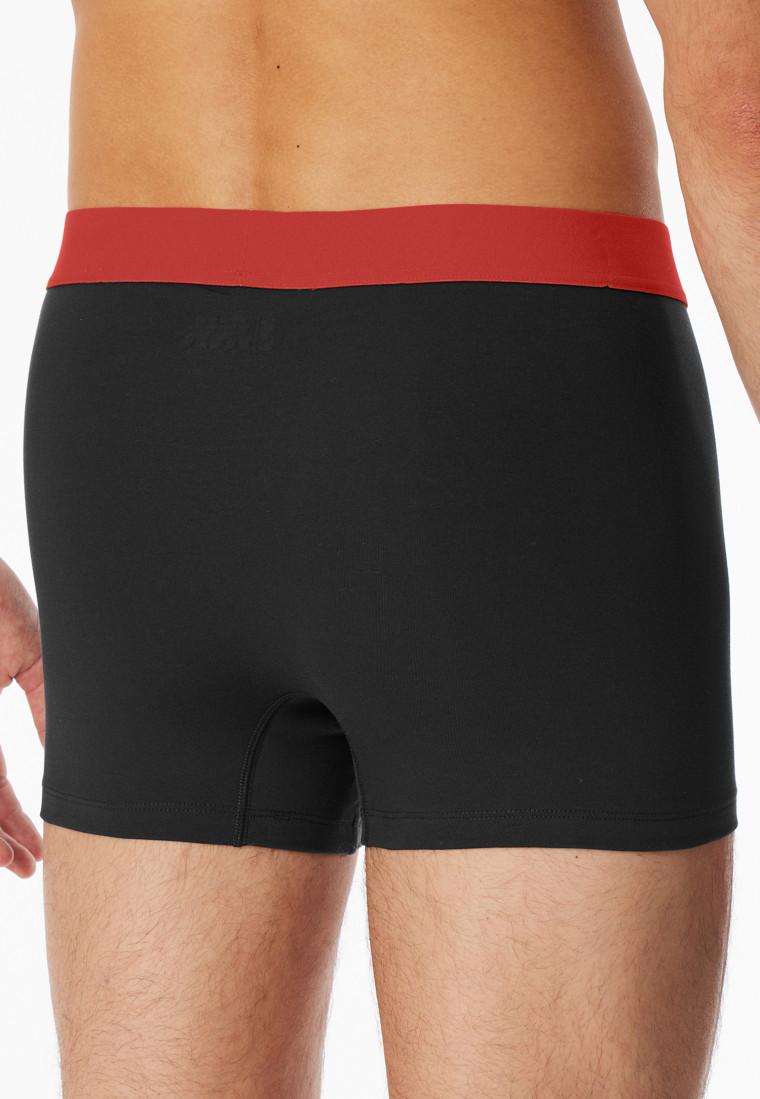 Lot de 3 shorts Organic Cotton ceinture élastique tissée multicolore - 95/5