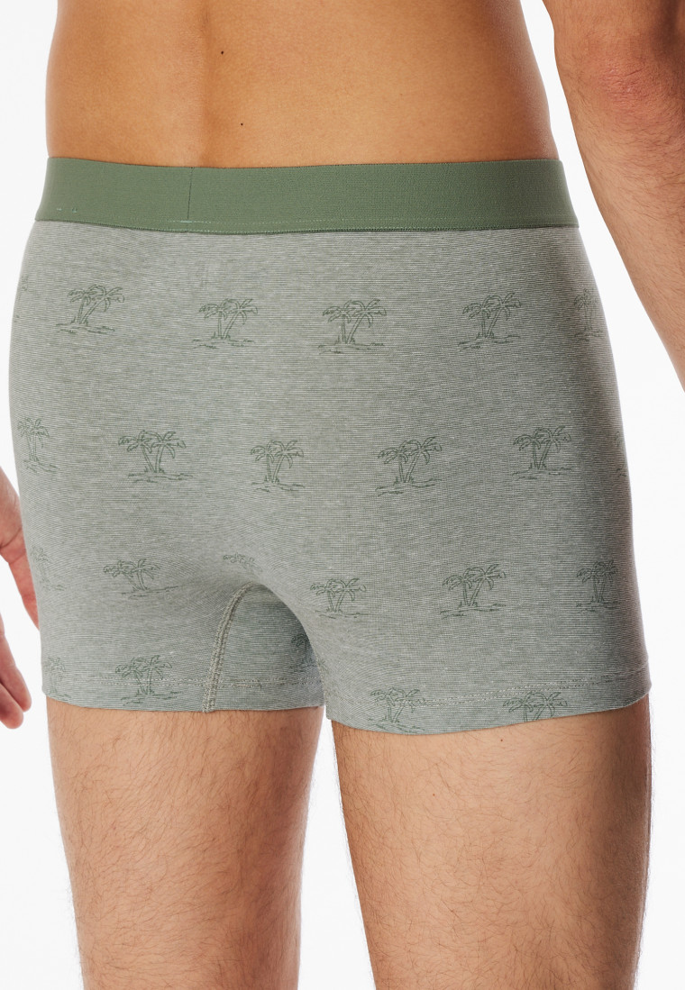Shorts 3er-Pack Organic Cotton Webgummibund uni/gemustert mehrfarbig - 95/5