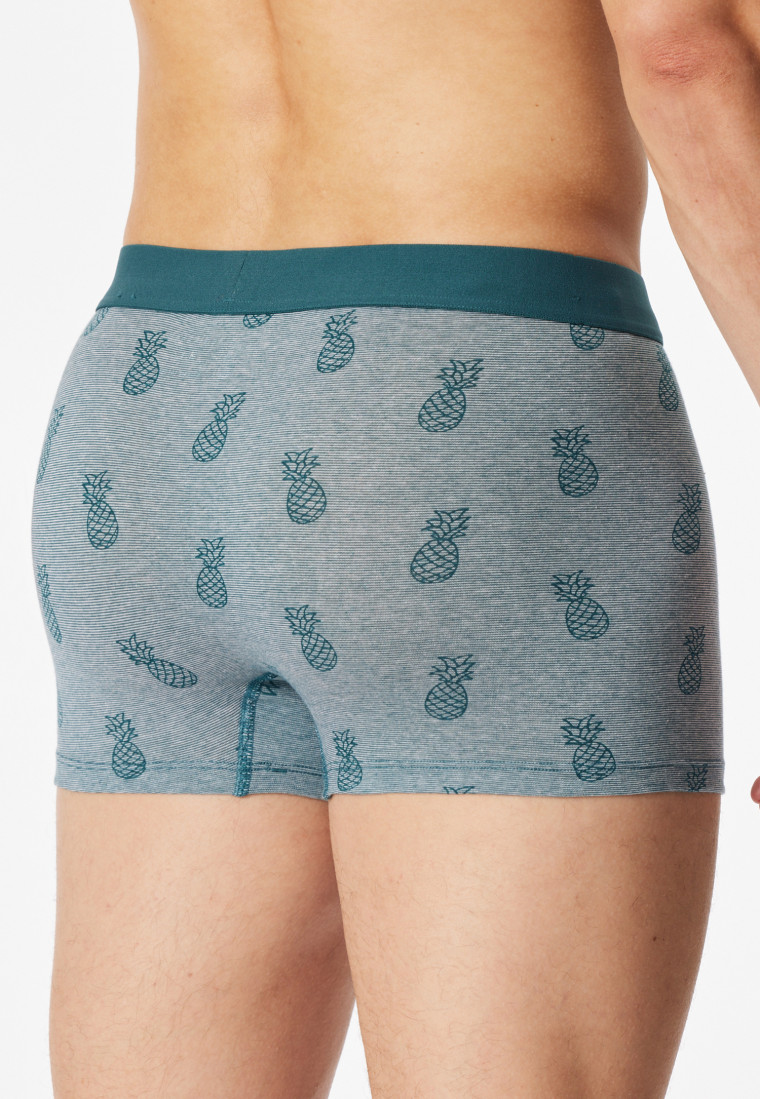 Short set van 3 effen/ meerkleurig met patroon - 95/5