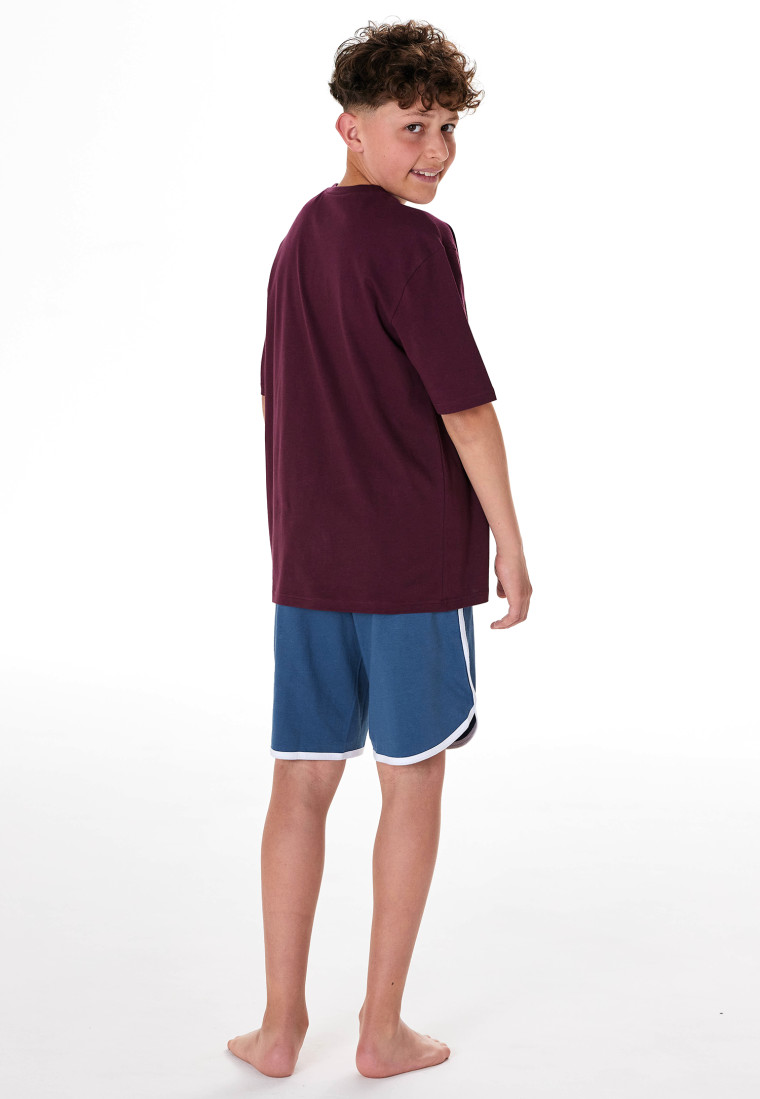 Pyjama korte ananas pruim - Teens Nightwear