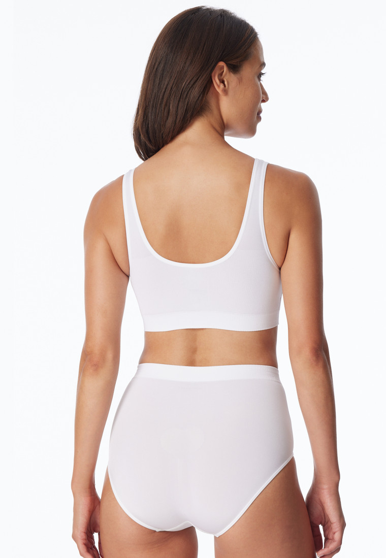 Bustier seamless removable pads white - Classic Seamless