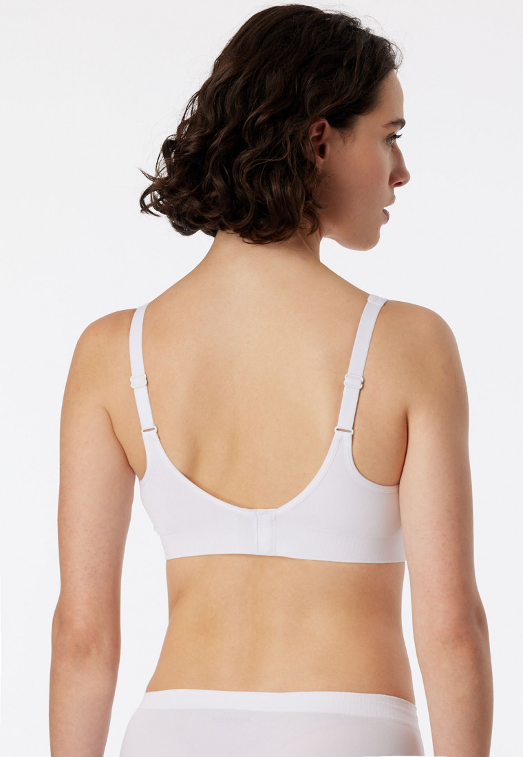 Soutien-gorge souple seamless coussinets amovibles blanc - Classic Seamless