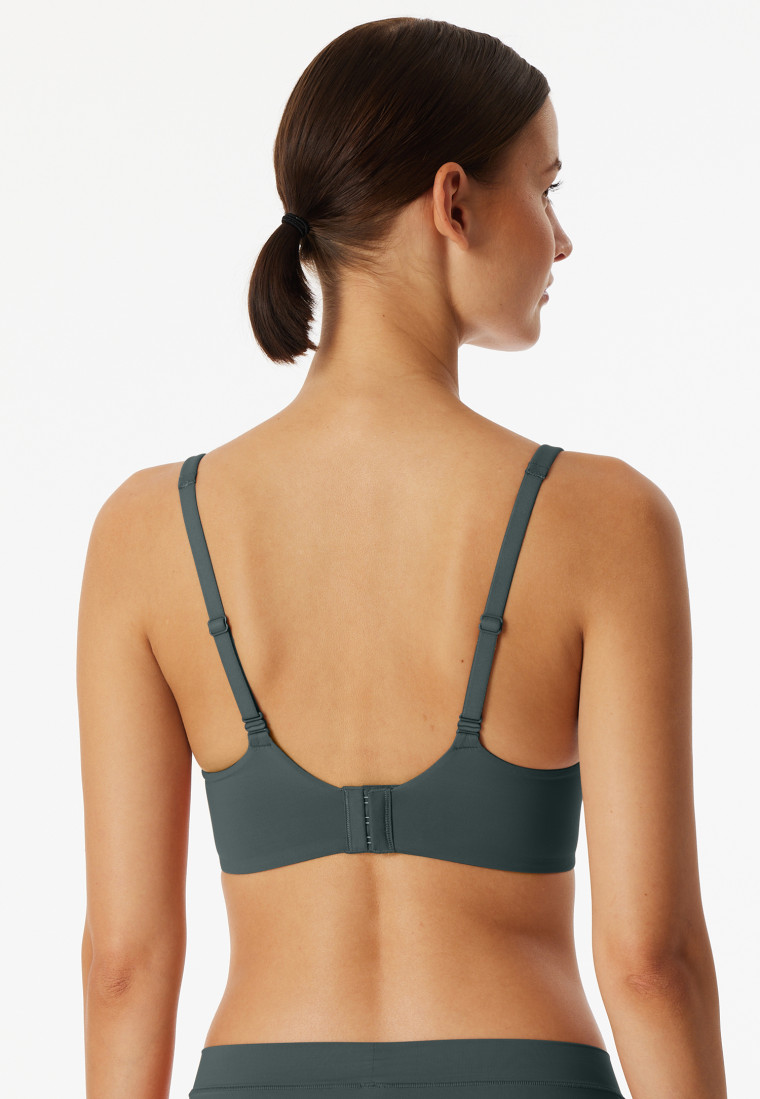 Soft-BH mit Schale und gleitenden Cups dunkelgrün - Unique Micro