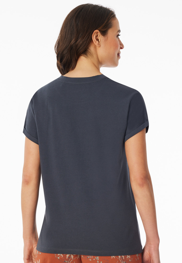 Shirt kurzarm graphit - Mix+Relax