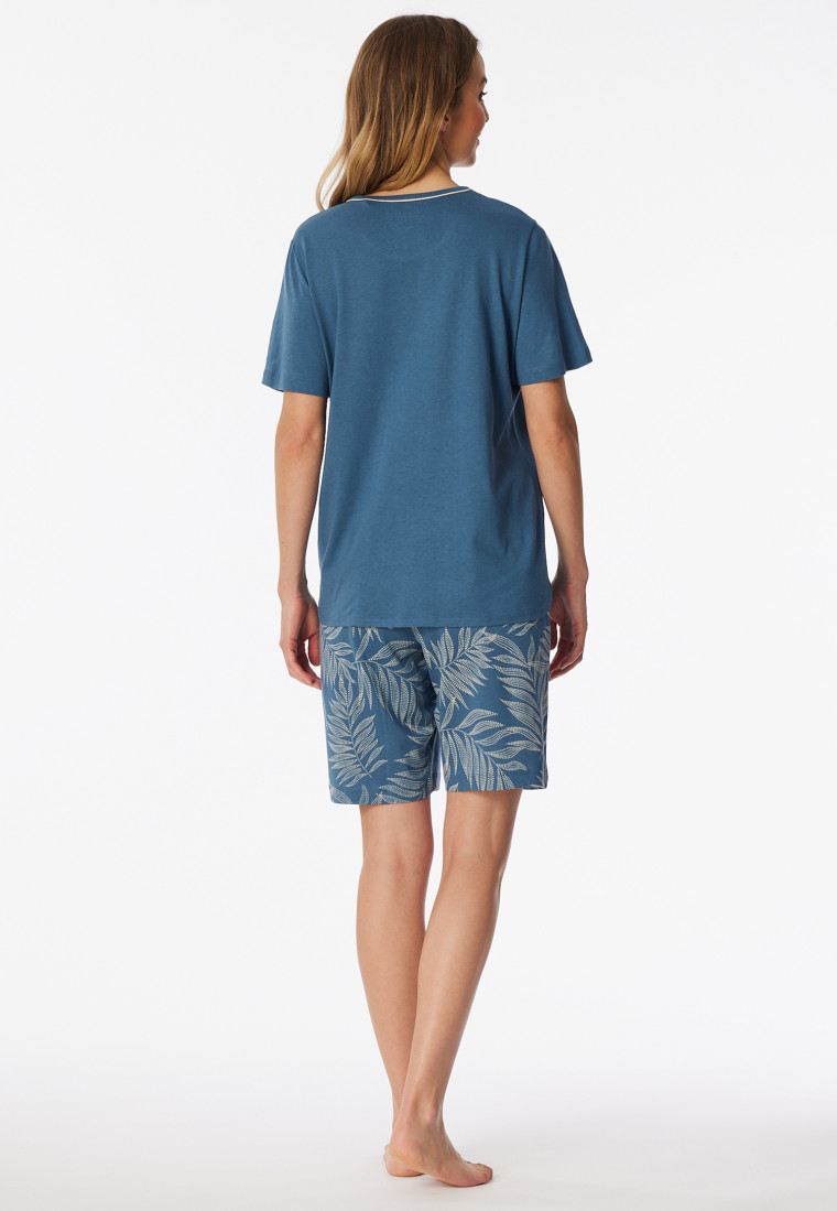 Schlafanzug kurz atlantikblau - Comfort Nightwear
