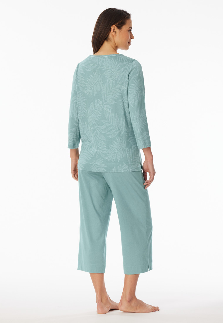 Pyjamas 3/4-long jade - Comfort Nightwear