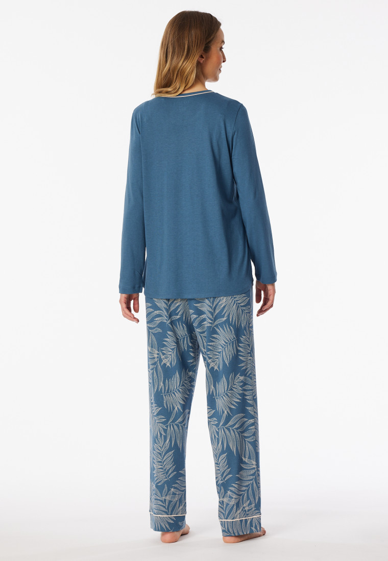 Lange pyjama atlantisch blauw - Comfort Nightwear