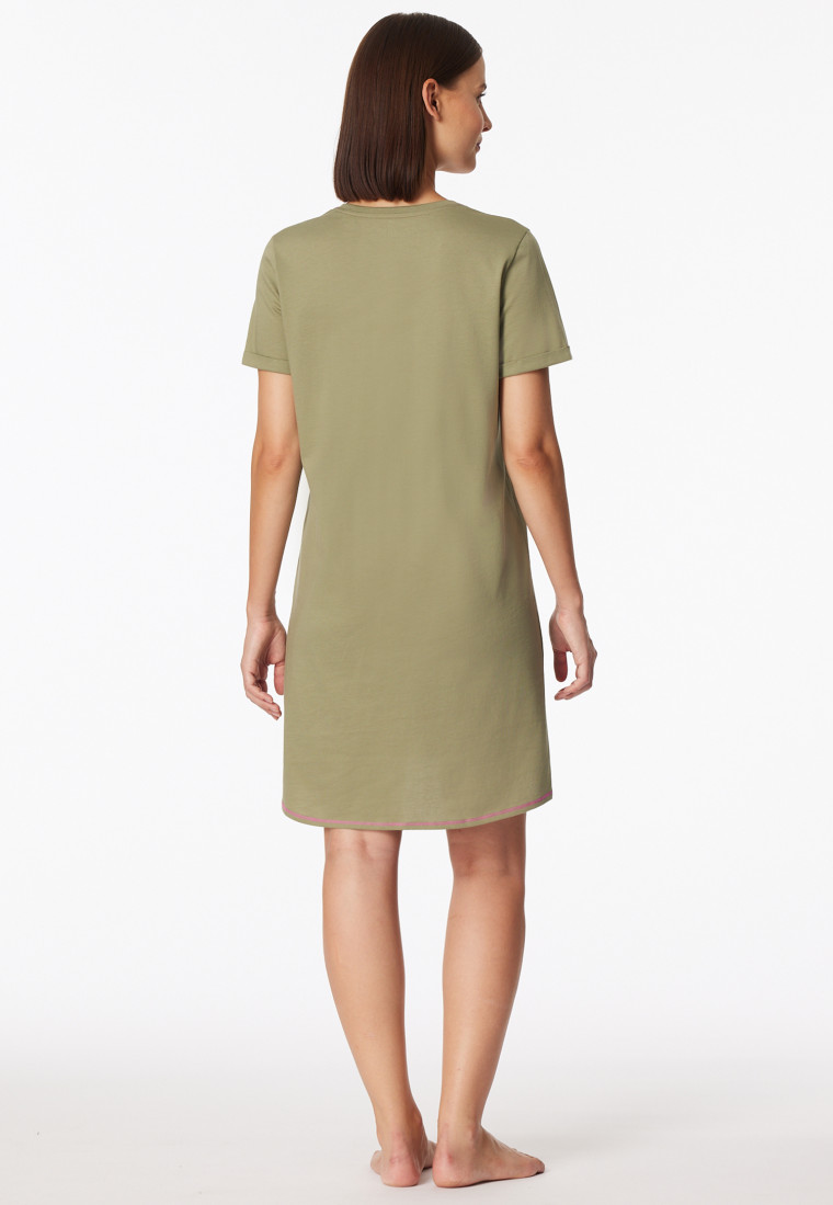 Slaapshirt korte mouw linde - Casual Essentials