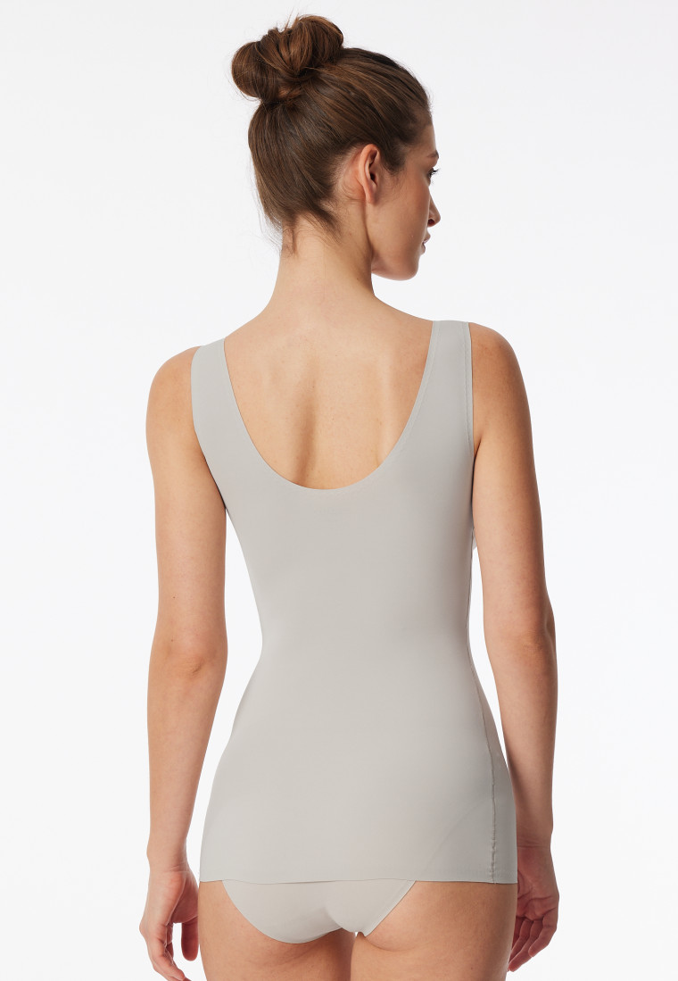 Trägertop Mikrofaser herausnehmbare Pads grau-jaspe - Invisible Soft