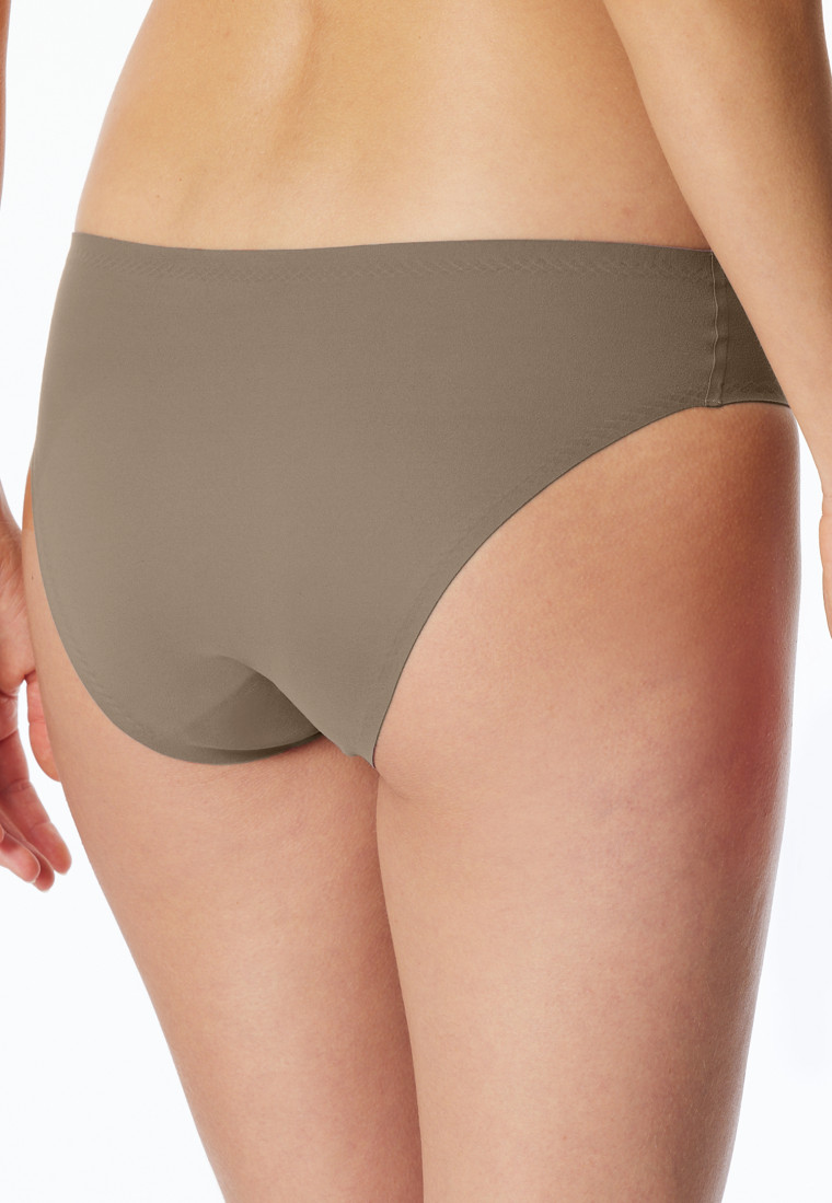 Slip rio en microfibre taupe - Invisible Soft