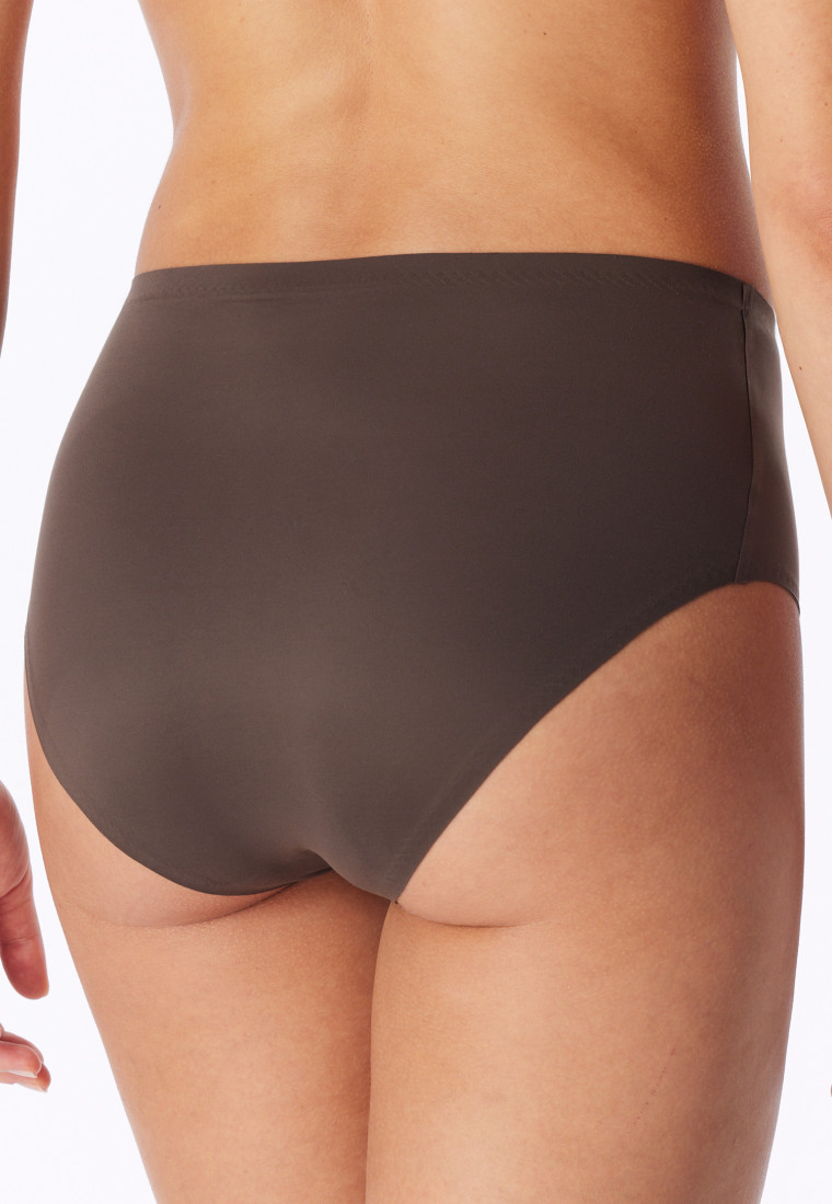 Culotte maxi en microfibre marron foncé - Invisible Soft