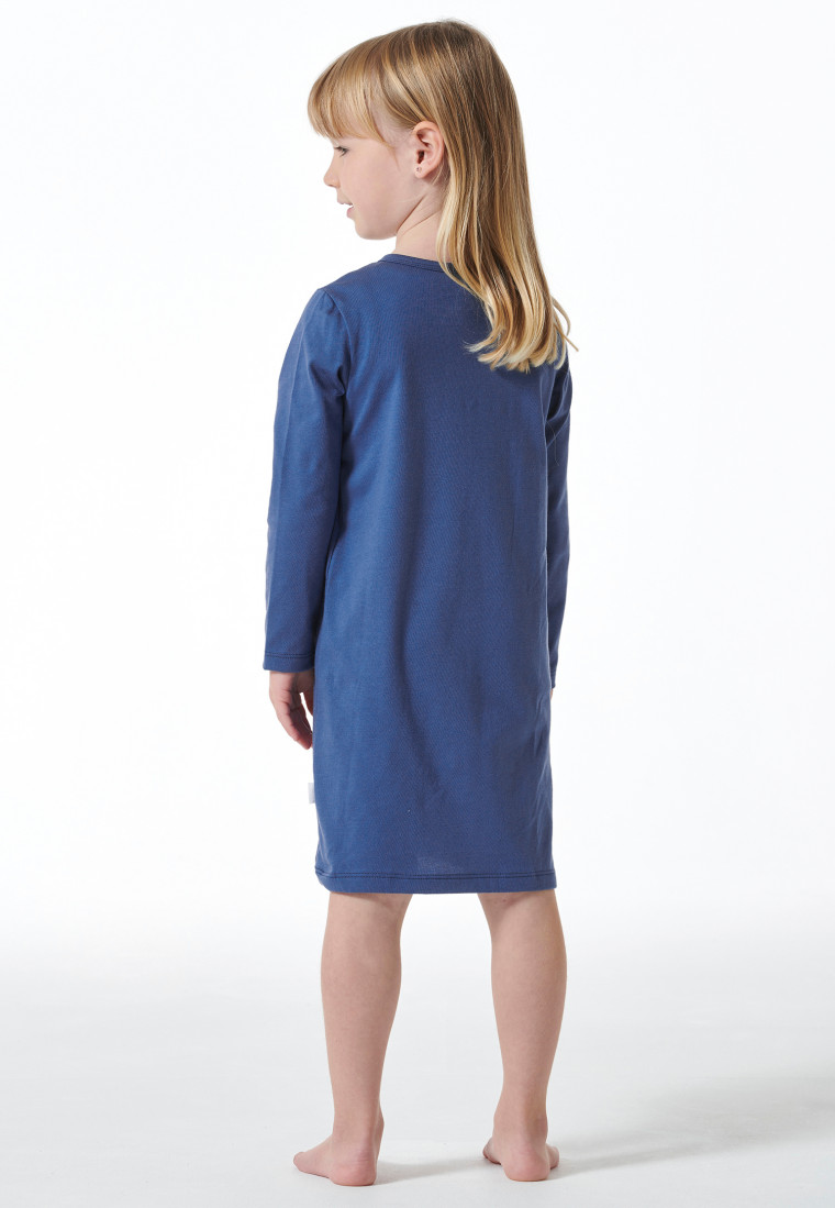 Nachthemd langarm Organic Cotton Panda blau - Girls World